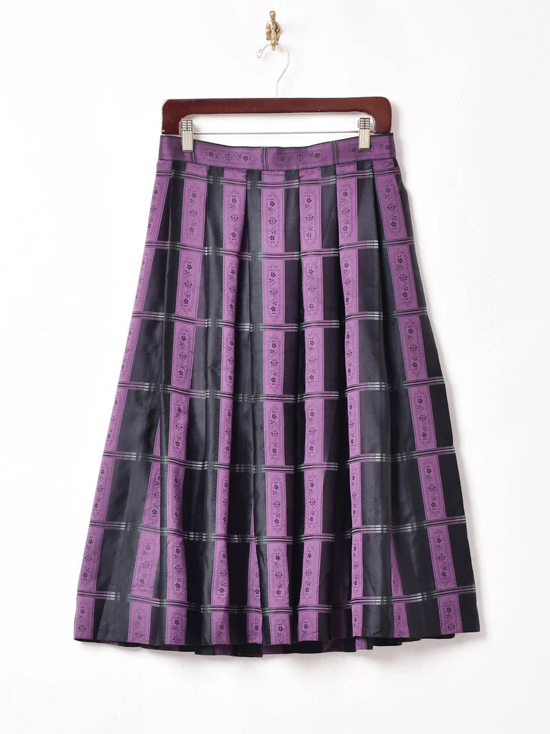 織柄 フレアスカート