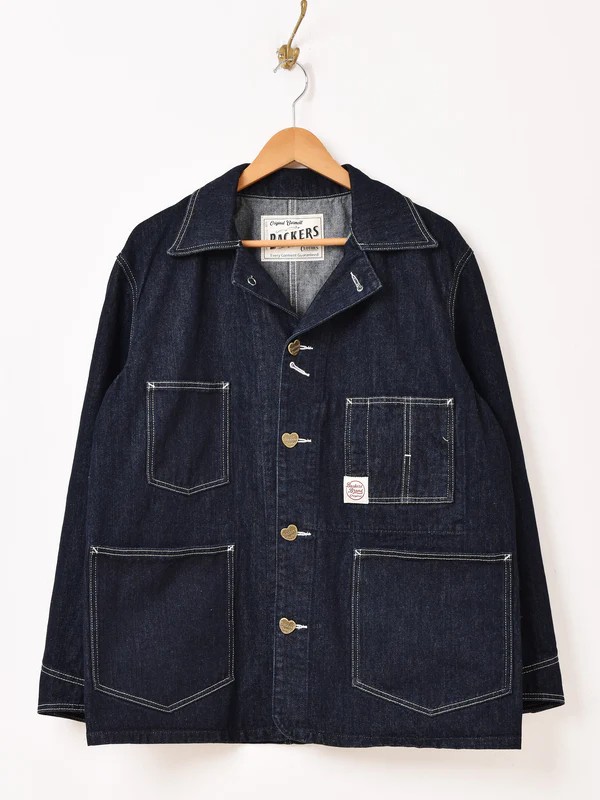 Backers ハートボタン カバーオール デニムジャケット