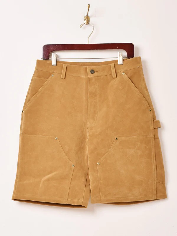 【2色展開】Backers フェイクスエード ペインター ショートパンツ