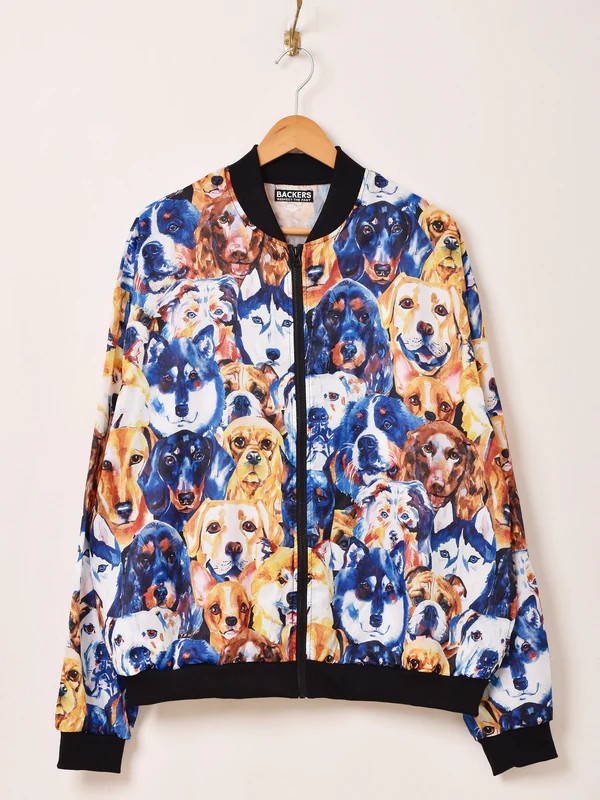 【2色展開】Backers 犬柄 ジャケット