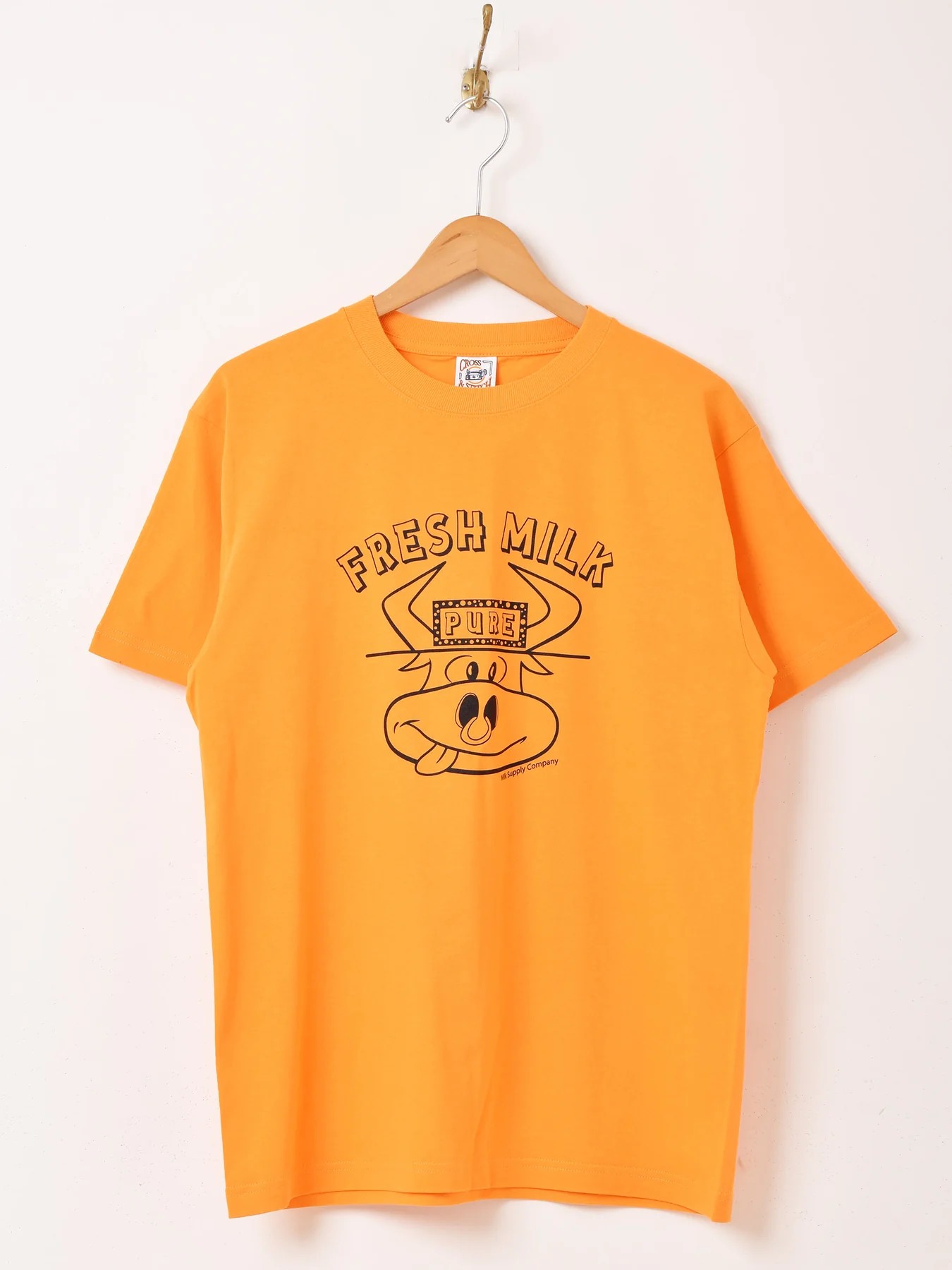 【2色展開】 プリントTシャツ「FRESH MILK」