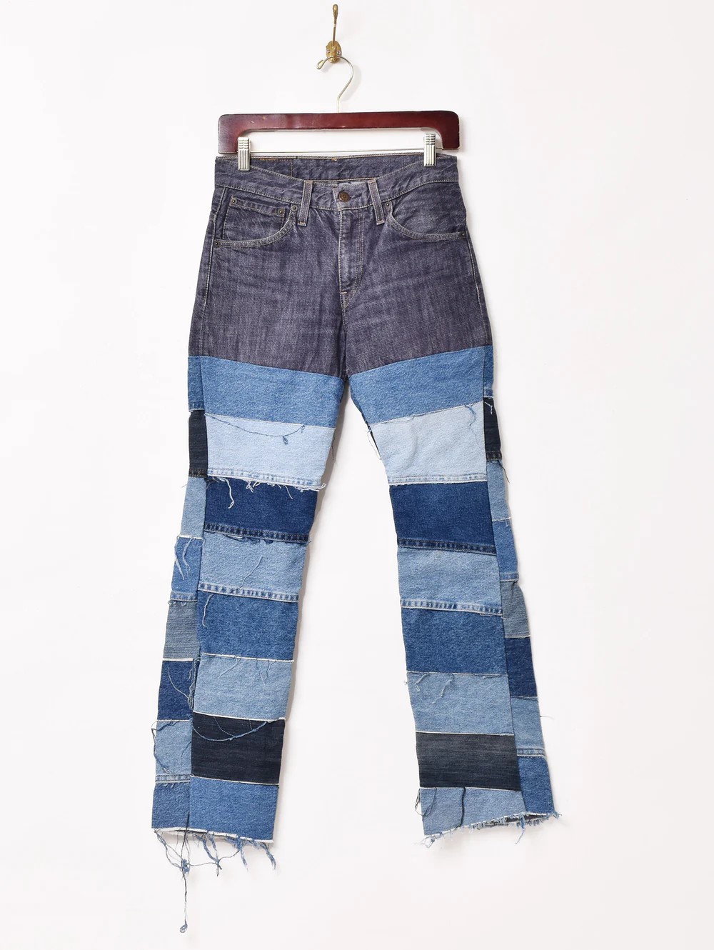 リメイク パッチワーク Levi's デニムパンツ W28