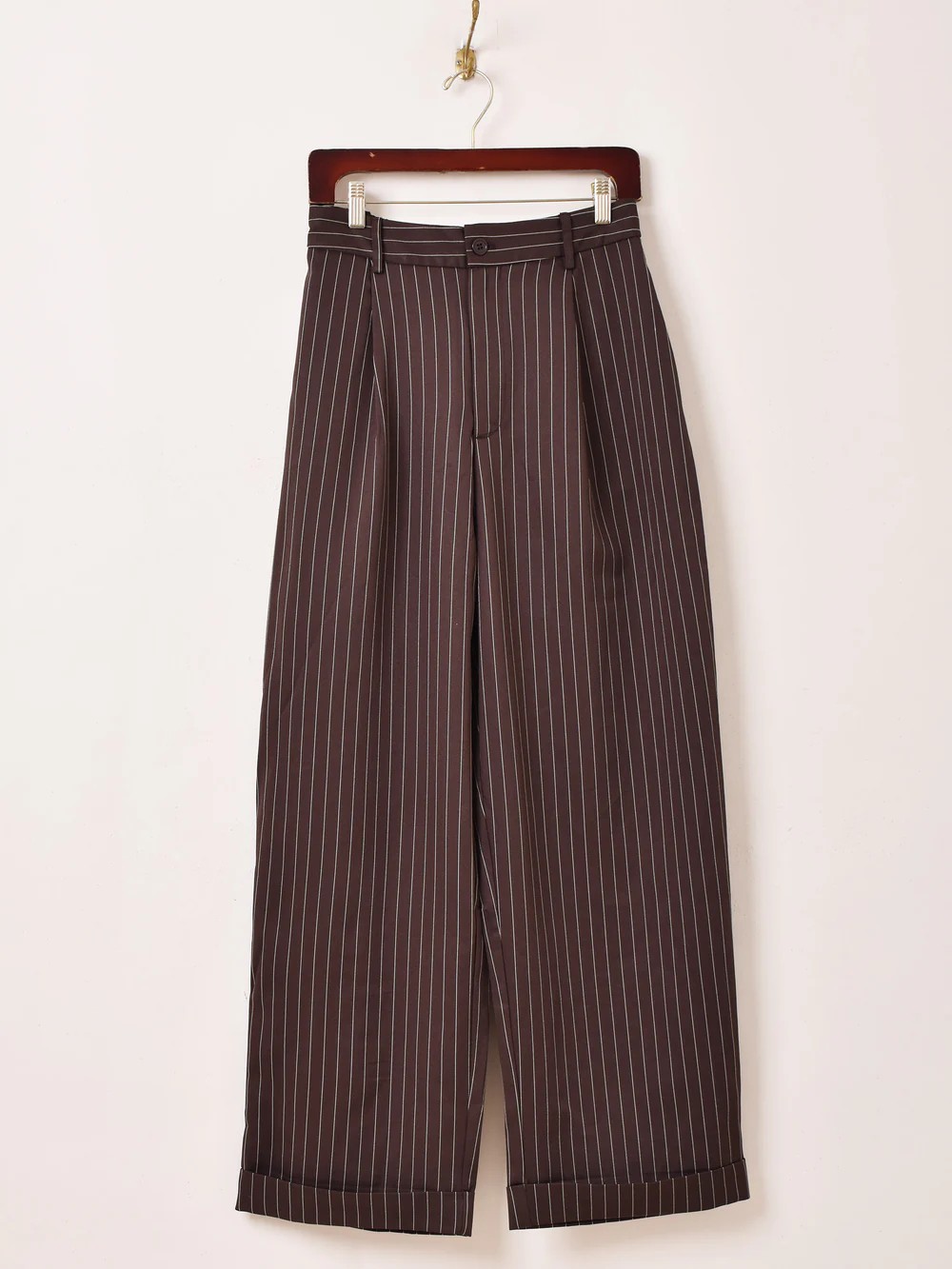 【3色展開】Backers ピンストライプ柄 ワイドパンツ