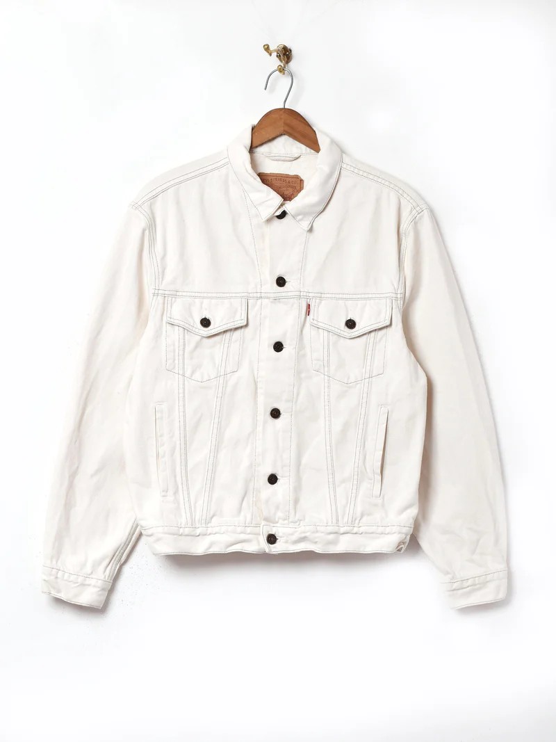 チュニジア製 Levi's ホワイトデニムジャケット