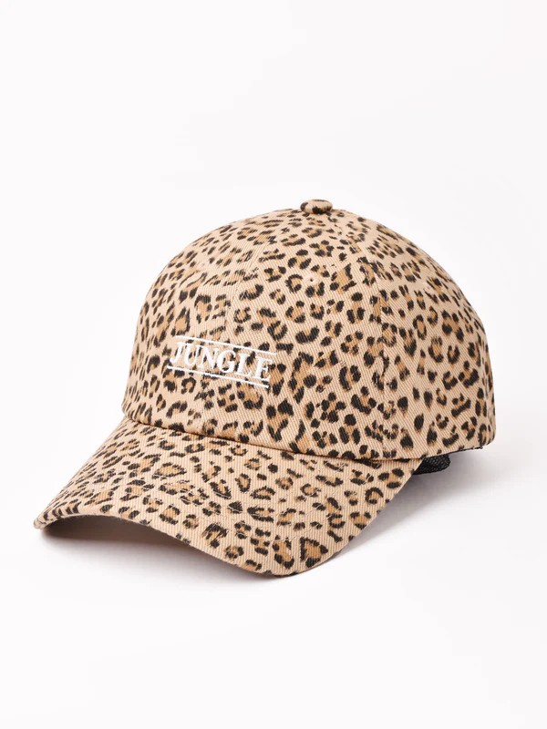 レオパード柄 刺繍入り キャップ「JUNGLE」